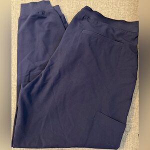 Mandala Women's Navy scrubs Joggers 6 pockets drawstring Size XL VGUC